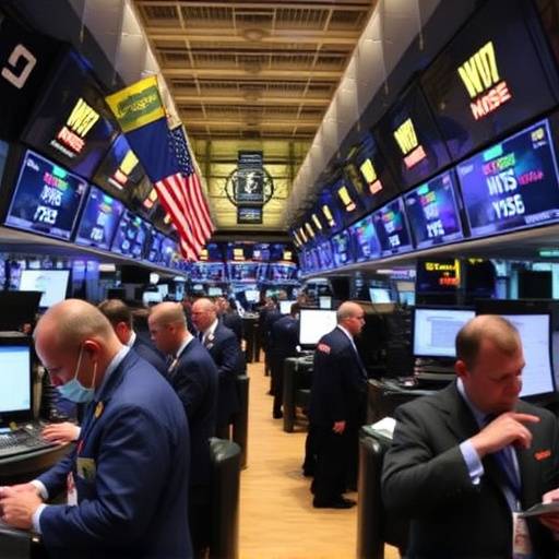 Immagine di una Borsa valori con persone che negoziano